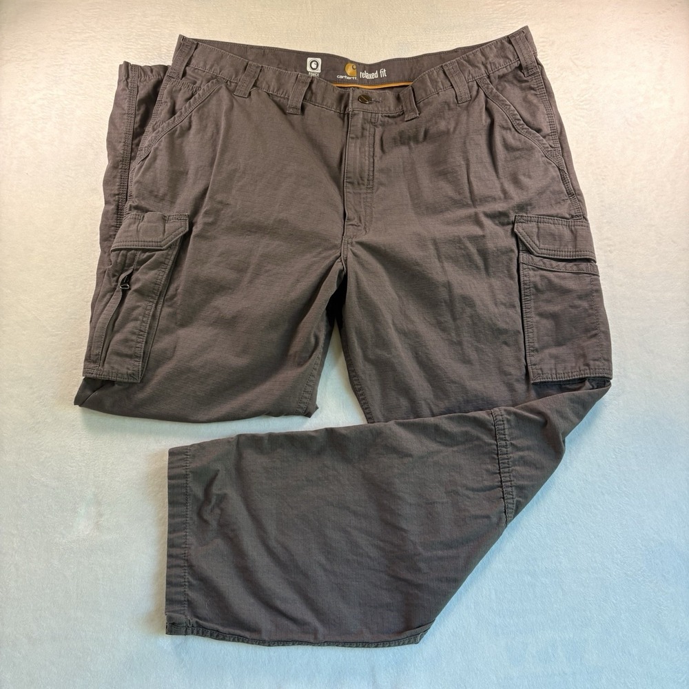 Carhartt Force Tappen Cargo Pants Mens 44x32 Gravel Ripstop Utility Workwear